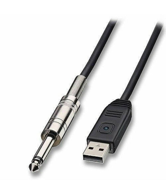 Cavo Adattatore Per Chitarra Da Jack 6,5mm A Usb Per Pc Lunghezza 3 Metri Kl3623         