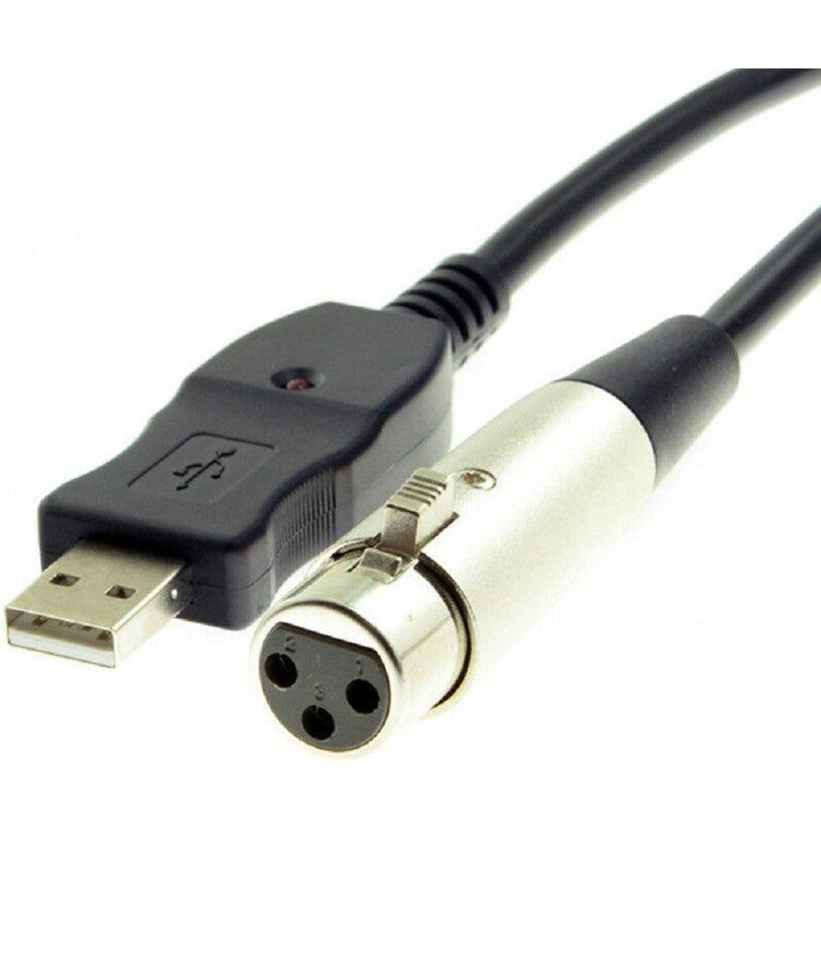 Cavo Adattatore Per Chitarra Da Xlr A Usb Maschio Per Pc Computer 3 Metri Kl3625         