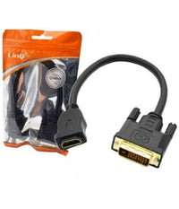 Cavo Adattatore Video Da Hdmi Femmina A Dvi 24+1 Maschio Tv Proiettori Pc Kl-9230         