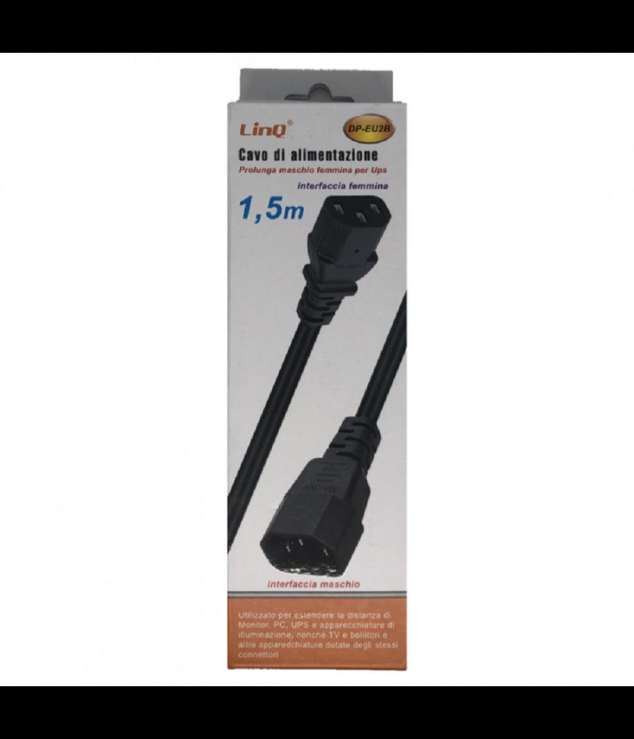 Cavo Alimentazione Prolunga Interfaccia Maschio A Femminile Per Ups 1.5mt Dp-eu2b         