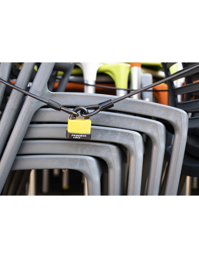 Cavo antifurto Twisty, bicicletta, casette da giardino, Ø 8, 6,00m, guaina in PVC, acciaio - THIRARD