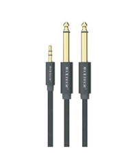 Cavo Audio Aux 3.5mm Maschio A Doppio Cavo Jack 6.5mm Maschio Mono Ajack-01 1.5mt         