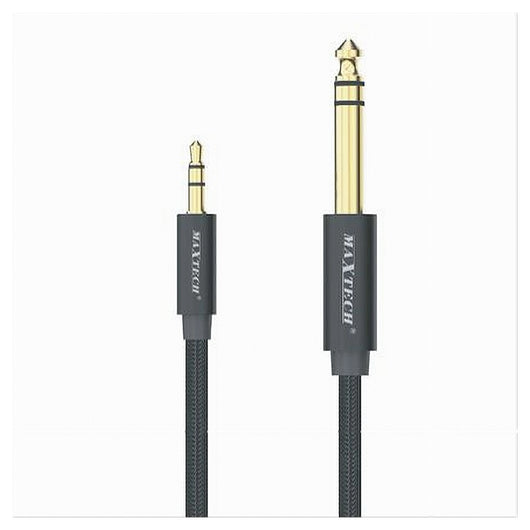 Cavo Audio Aux Jack Da 3,5 Mm A 6,5 â€‹â€‹mm Stereo Alta Qualità  Da 5 Metri Ajack-06         