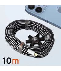 Cavo Audio Da Lightning A 5x Jack Femmina Adattatore 5 In 1 Da 10 Metri Ip50100         