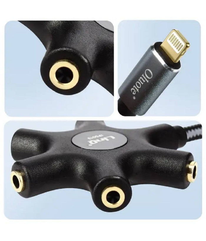 Cavo Audio Da Lightning A 5x Jack Femmina Adattatore 5 In 1 Da 1,5 Metri Ip5015         