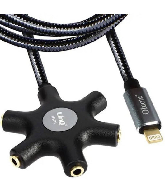 Cavo Audio Da Lightning A 5x Jack Femmina Adattatore 5 In 1 Da 1,5 Metri Ip5015         