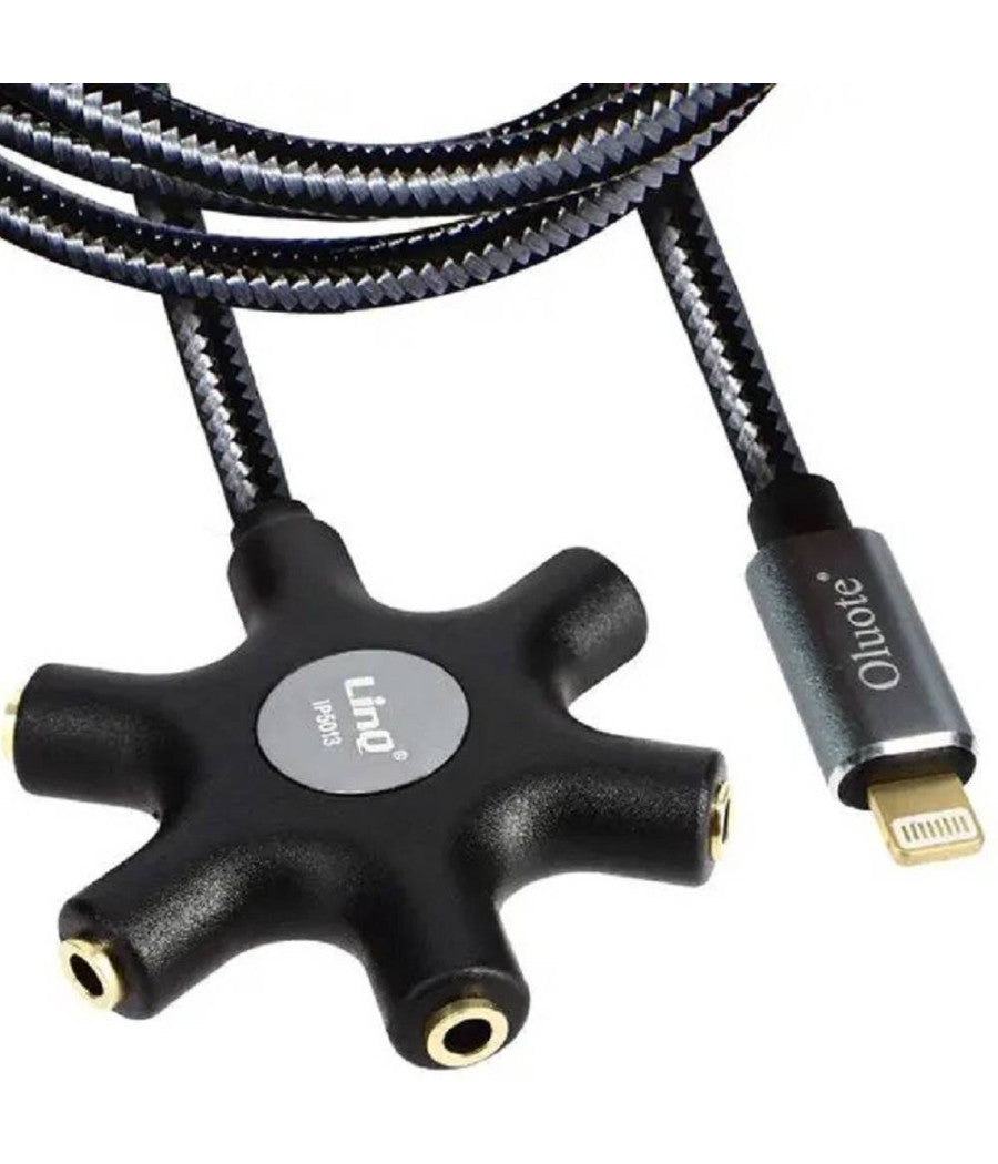 Cavo Audio Da Lightning A 5x Jack Femmina Adattatore 5 In 1 Da 1,5 Metri Ip5015         