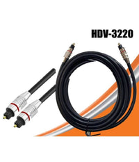 Cavo Audio Digitale Ottico Fibra Ottica Lunghezza 2 Metri Hi Fi Hdv-3220         