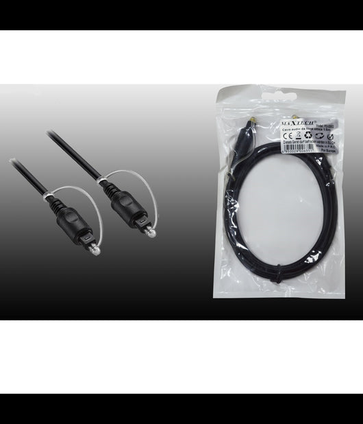 Cavo Audio In Fibra Ottica 1.5 Metri Connettore Maschio Maxtech Fo-d002         