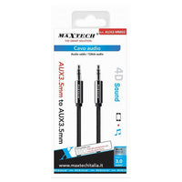 Cavo Audio Stereo 3 Mt Doppio Jack Aux 3,5 Mm Prolunga Per Smartphone Aux2-mm02         