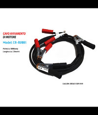 Cavo Avviamento Motore Di Emergenza Auto Cavi Pinze 8000amp 2mt Maxtech Ca-av001         