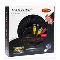 Cavo Coassiale Audio Video Alimentazione Bnc+av+dc 50mt Per Telecamera Cv-tel006         