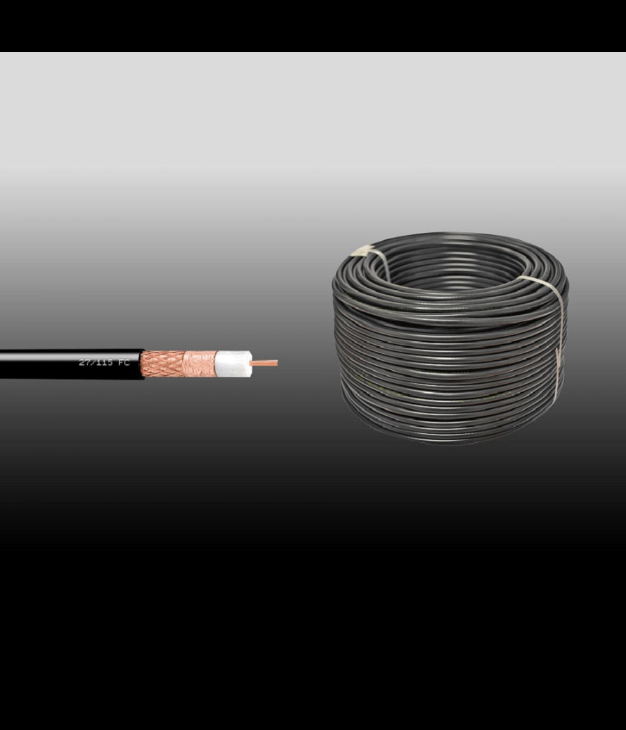 Cavo Coassiale Rame-rame Antenna Tv Telecamere 200 Metri Maxtech Cctv-c200m         