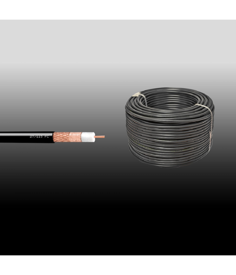 Cavo Coassiale Rame-rame Antenna Tv Telecamere 200 Metri Maxtech Cctv-c200m         