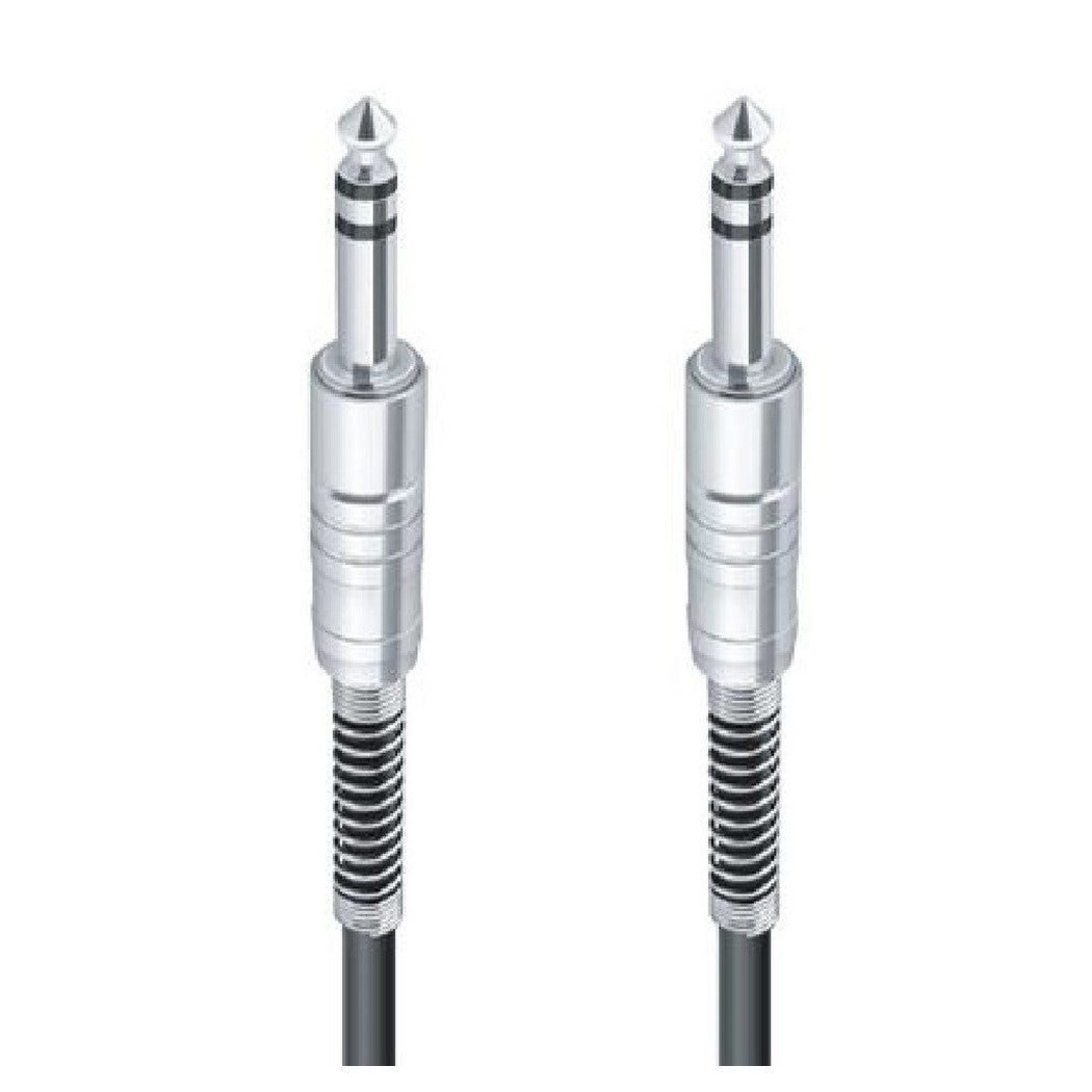 Cavo Collegamento Con 2 Jack Da 6.5mm 20 Mt Cavo Microfono Audio Stereo Jjack-10         