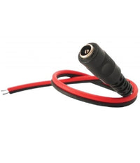 Cavo Connettore Dc Femmina 23 Cm 2.1x5.5mm Alimentazione Telecamere Cctv         
