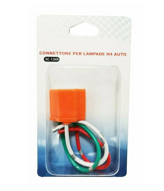 Cavo Connettore Ricambio Lampada H4 Attacco Cablaggio Auto Moto 3 Poli Xc-1349         