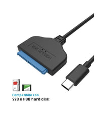 Cavo Convertitore Sata Type-c 20cm Adattatore Ssd/hdd Hard Disk Maxtech Sa-tc01         