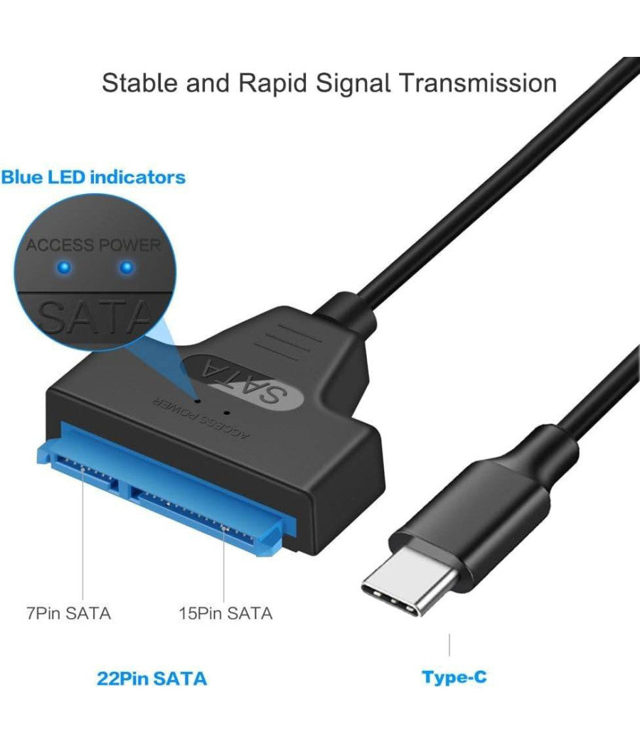 Cavo Convertitore Sata Type-c 20cm Adattatore Ssd/hdd Hard Disk Maxtech Sa-tc01         