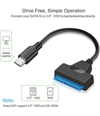 Cavo Convertitore Sata Type-c 20cm Adattatore Ssd/hdd Hard Disk Maxtech Sa-tc01         