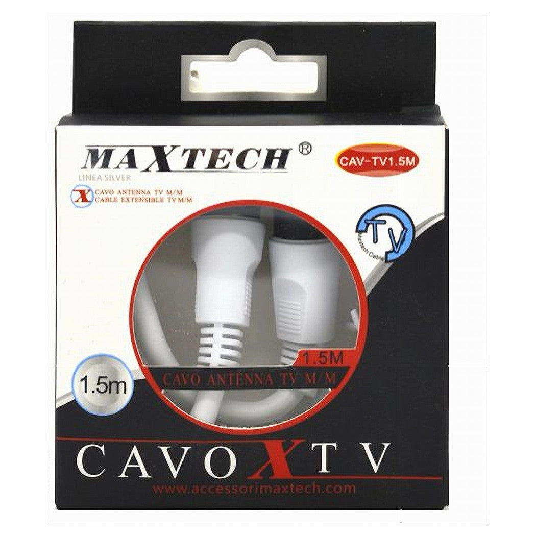 Cavo Da 1.5 Metri Tv Maschio / Maschio Coassiale Prolunga Antenna Cav-tv1.5m         