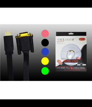 Cavo Da Hdmi-vga 10mt Adattatore Monitor Pc Risoluzione 1080p Maxtech Hdmi-va10m         