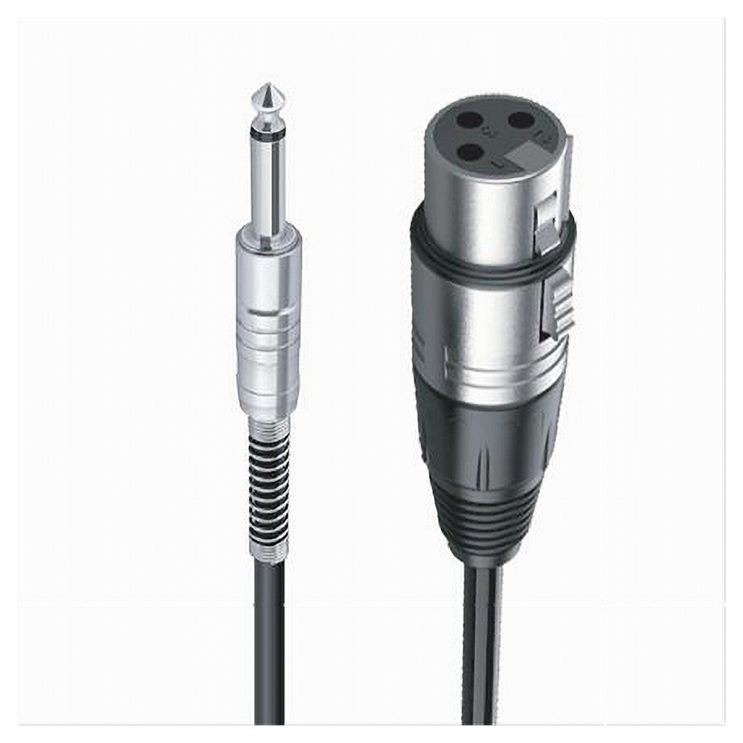 Cavo Da Jack 6.5mm Mono A Xlr Femmina Audio Prolunga Per Microfono 10 Mt Jxlr-04         