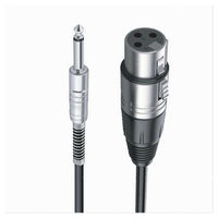 Cavo Da Jack 6.5mm Mono A Xlr Femmina Audio Prolunga Per Microfono 10 Mt Jxlr-04         