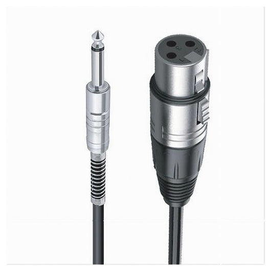 Cavo Da Jack 6.5mm Mono A Xlr Femmina Audio Prolunga Per Microfono 10 Mt Jxlr-04         