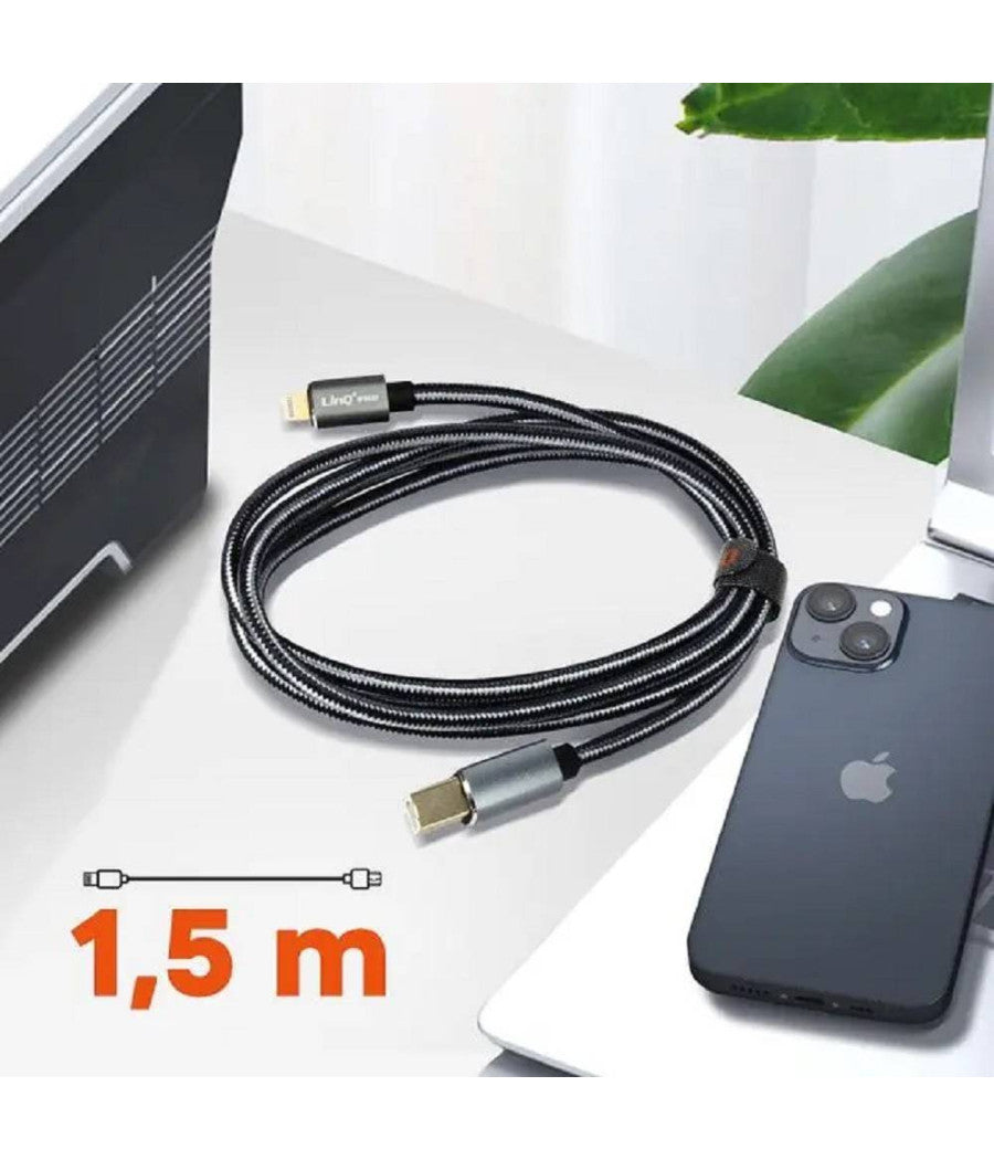 Cavo Da Lightning A Usb Type-b Per Stampante Pianoforte Elettronico 1.5mt Ip8820         