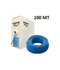 Cavo Di Rete Dati Utp Cat 6 Bobina Da 100 Mt Lan Ethernet Rj45 Intrecciato Giga         