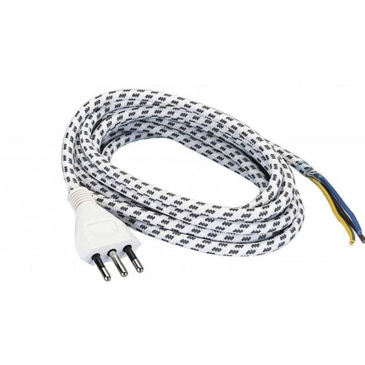 CAVO ELETTRICO tigrato Grigio FERRO DA STIRO CON SPINA DA 2,80MT - UNIVERSALE