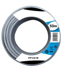 Cavo Ethernet Di Rete 50mt Ftp Cat 5e Prolunga Lan Router Internet Computer         