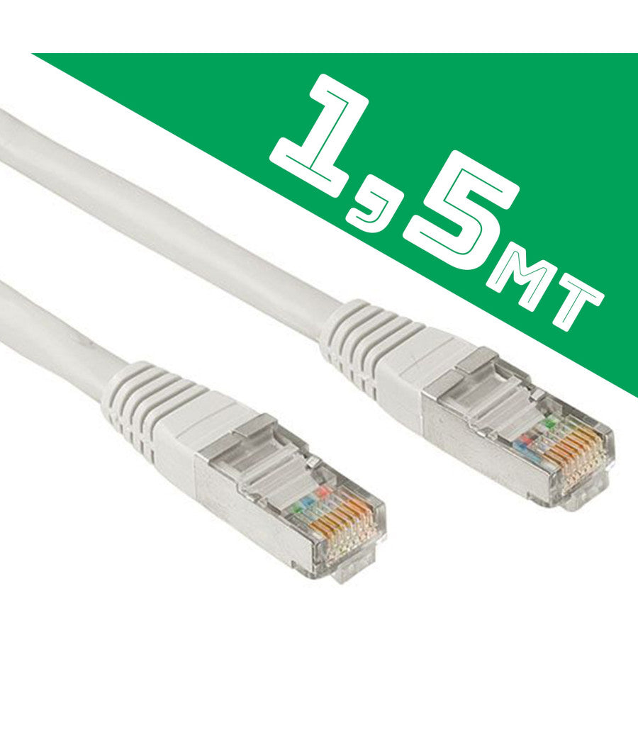 Cavo Ethernet Di Rete Lan Internet 1,5 Metri 1,5mt Cat5 Prolunga Lan Rj45 Switch         