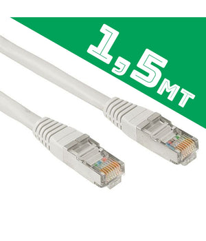 Cavo Ethernet Di Rete Lan Internet 1,5 Metri 1,5mt Cat5 Prolunga Lan Rj45 Switch         