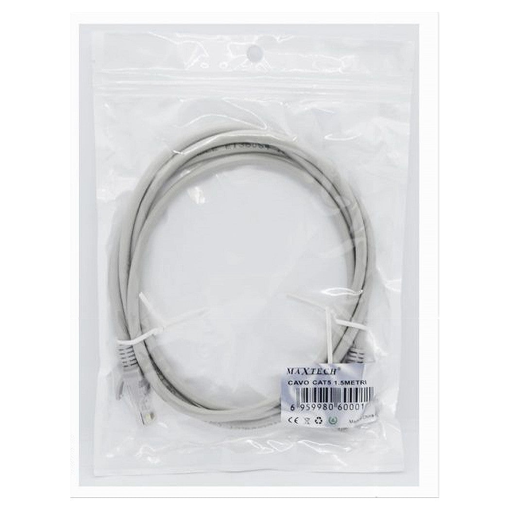 Cavo Ethernet Di Rete Lan Per Internet Rj45 Cat5 1.5 Metri Computer Pc Cat5-1.5m         