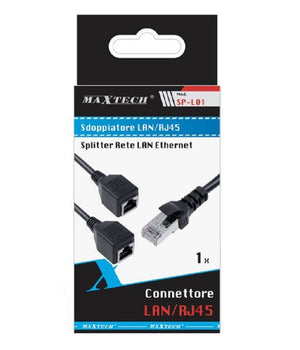 Cavo Ethernet Rj45 Porta Lan Porta Da 1 A 2 Adattatore Connettore Maxtech Sp-l01         