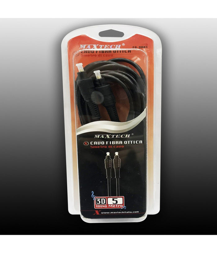 Cavo Fibra Ottica 5 Mt 3d Sound Digital Surround Audio Digitale Fo-d004 Maxtech         