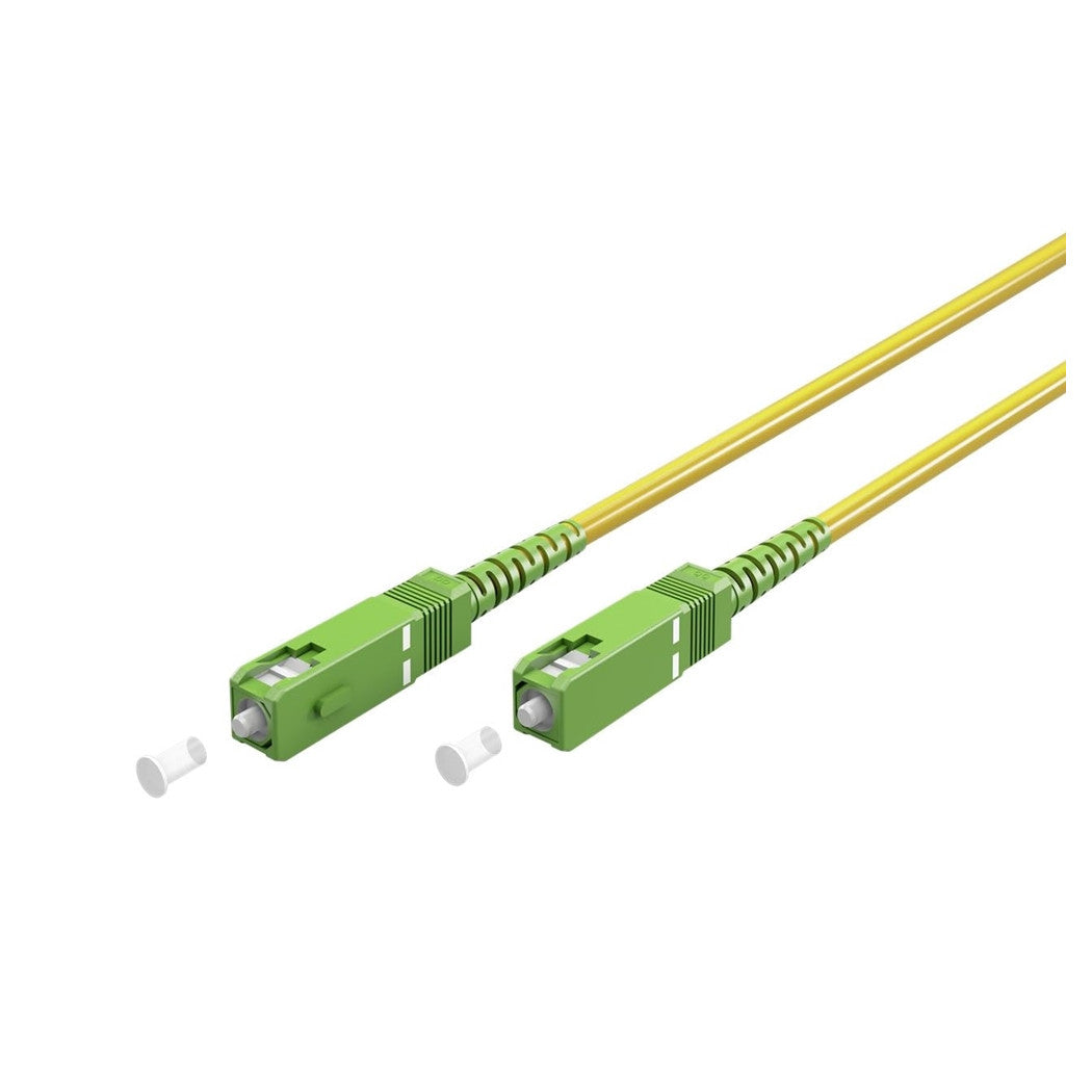 Cavo Fibra Ottica Monomodale 9/125 Sc-apc 5mt Per Router Notebook Fo-d005-5.0m         