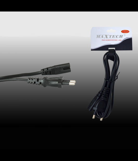 Cavo Filo Alimentatore Alimentazione Elettrica Spina 1,8 Metri Maxtech E-ca/alim         