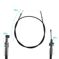 Cavo acceleratore universale filo del gas da 118cm compatibile con motozappe tosaerba scooter e quad
