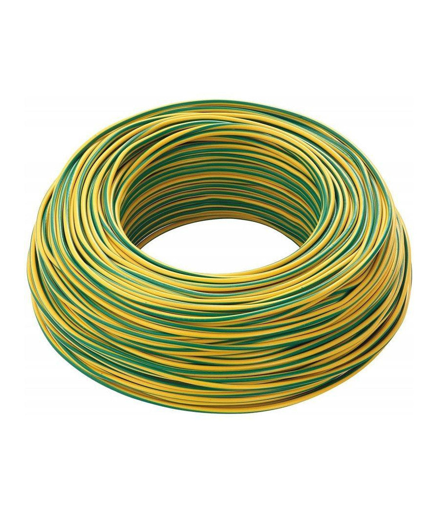 Cavo Giallo Verde 100 Mt Isolato Unipolare 1x2,5 Antifiamma Materiale Elettrico         