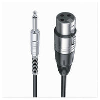 Cavo Jack 6.5 Mm Mono A Xlr Femmina Audio Prolunga Per Microfono 1.8 Mt Jxlr-01         