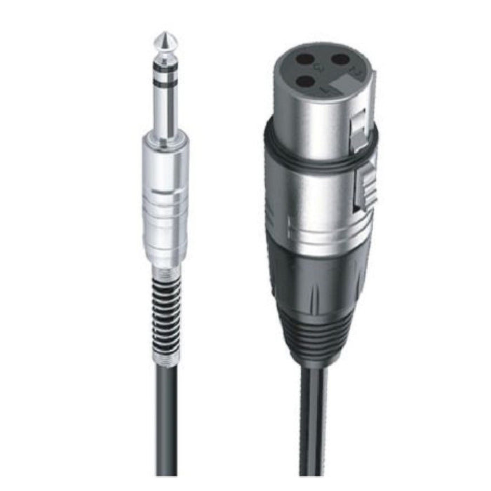Cavo Jack 6.5mm A Xlr Femmina Audio Prolunga Per Microfono Da 10 Metri Jxlr-08         