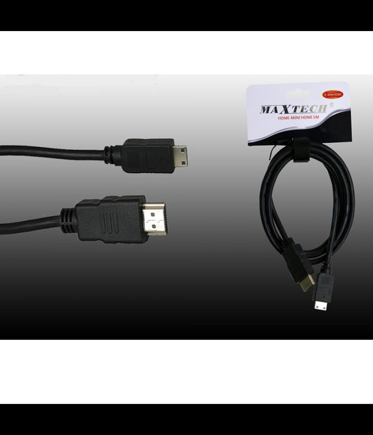 Cavo Mini Hdmi A Hdmi 1 Metro Cable Audio Video Per Fotocamere Maxtech E-mnhdmi         
