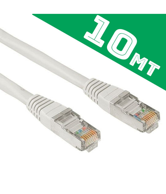 Cavo Professionale Rete Lan 10 Metri Prolunga Per Modem Router Pc Plug Rj45         