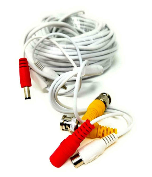 Cavo Prolunga Audio Video Rca Bnc Da 50mt Per Dvr Telecamere Con Alimentazione         
