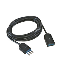 Cavo Prolunga Corrente Elettrica Presa Domestica Casa Giardino Metraggio     -5 Mt Nero   -