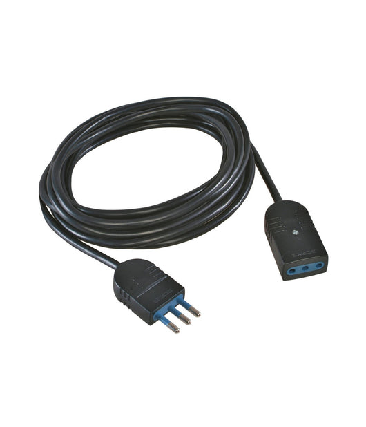 Cavo Prolunga Corrente Elettrica Presa Domestica Casa Giardino Metraggio     -5 Mt Nero   -