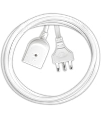 Cavo Prolunga Elettrica Da 7 Metri Con Spina Da 16a Presa Bipasso 10a 16a Bianco         